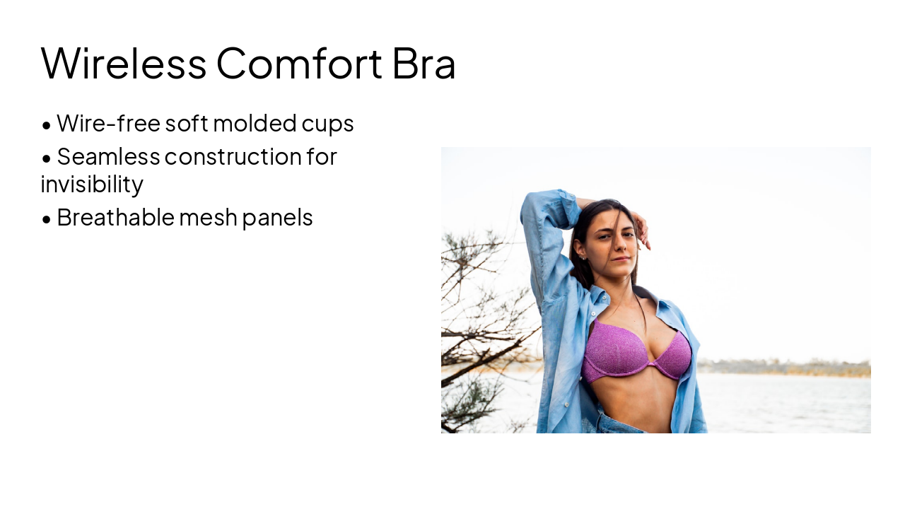 Slide 8 - Wireless Comfort Bra