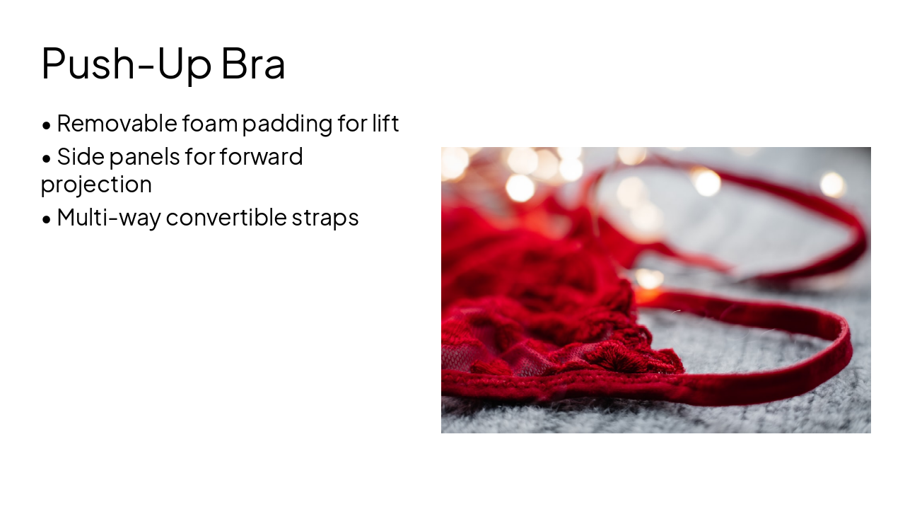 Slide 5 - Push-Up Bra