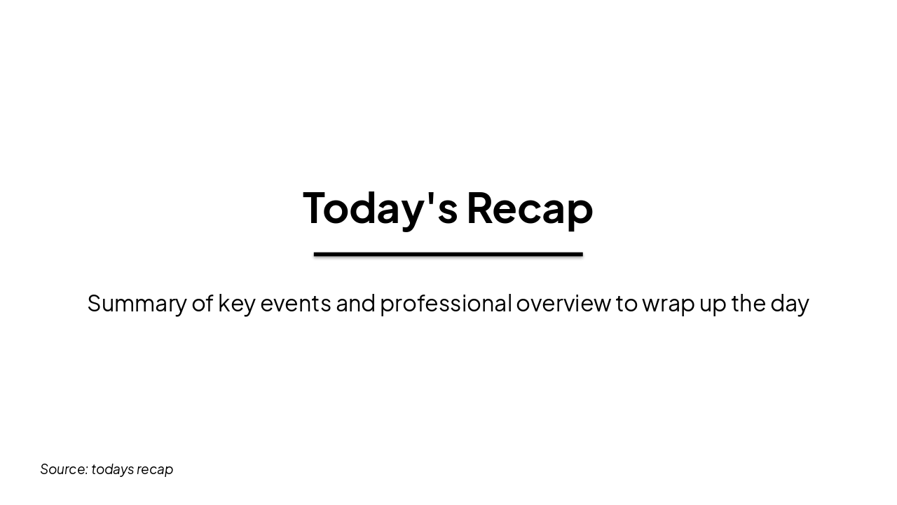 Today's Recap: Key Wins & Insights