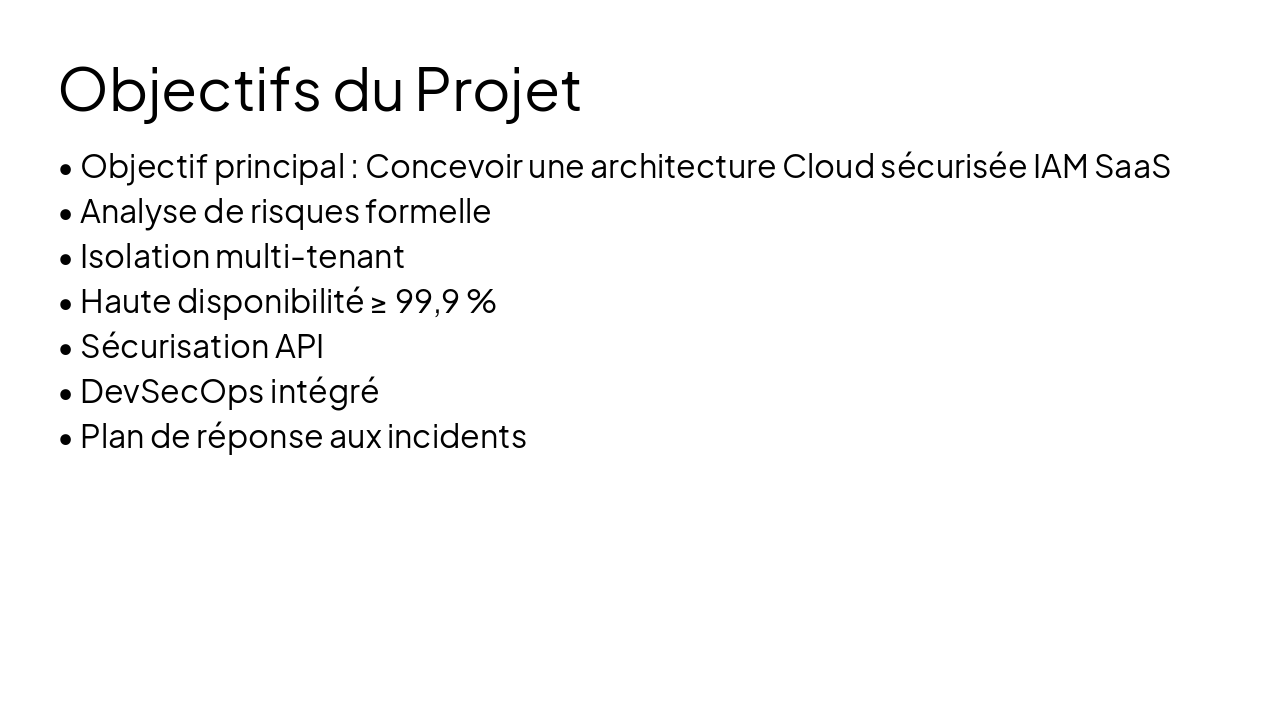 Slide 3 - Objectifs du Projet