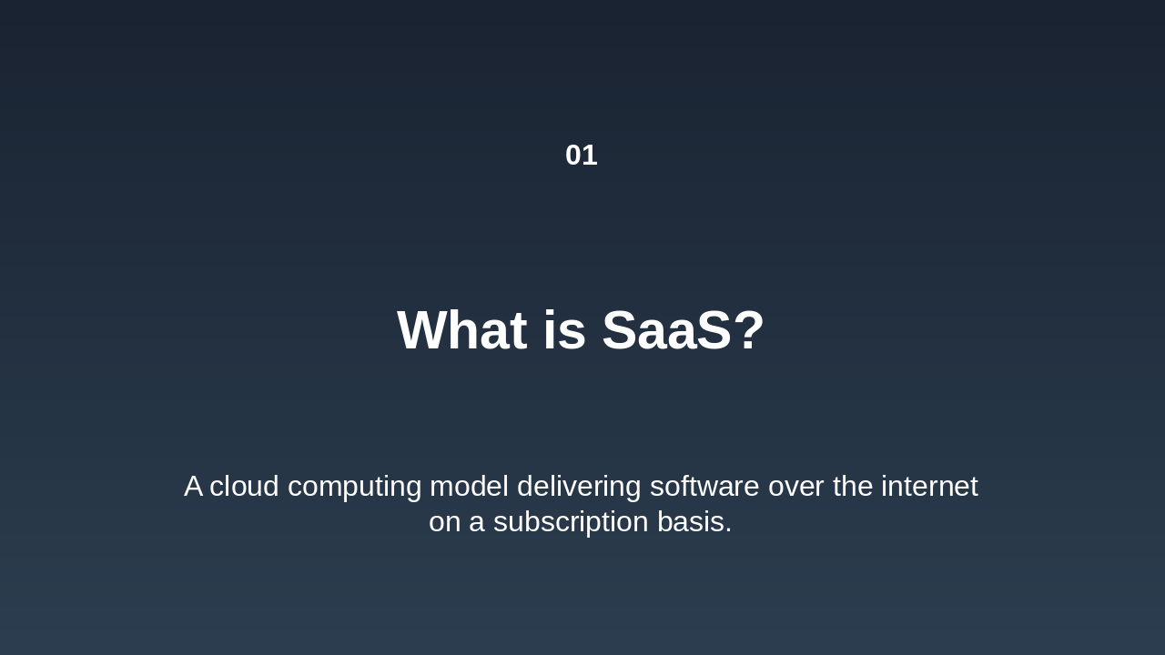 Slide 3 - What is SaaS?