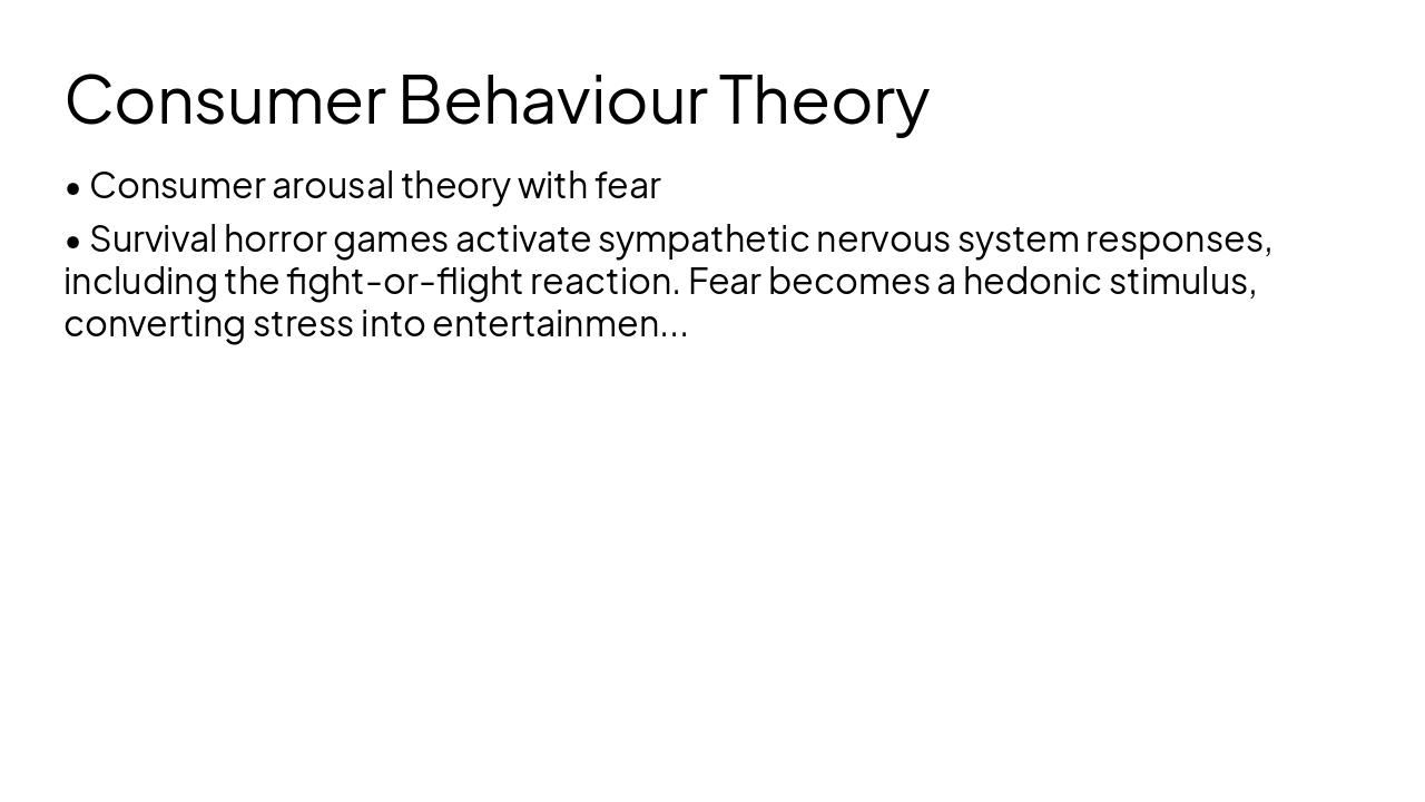 Slide 2 - Consumer Behaviour Theory