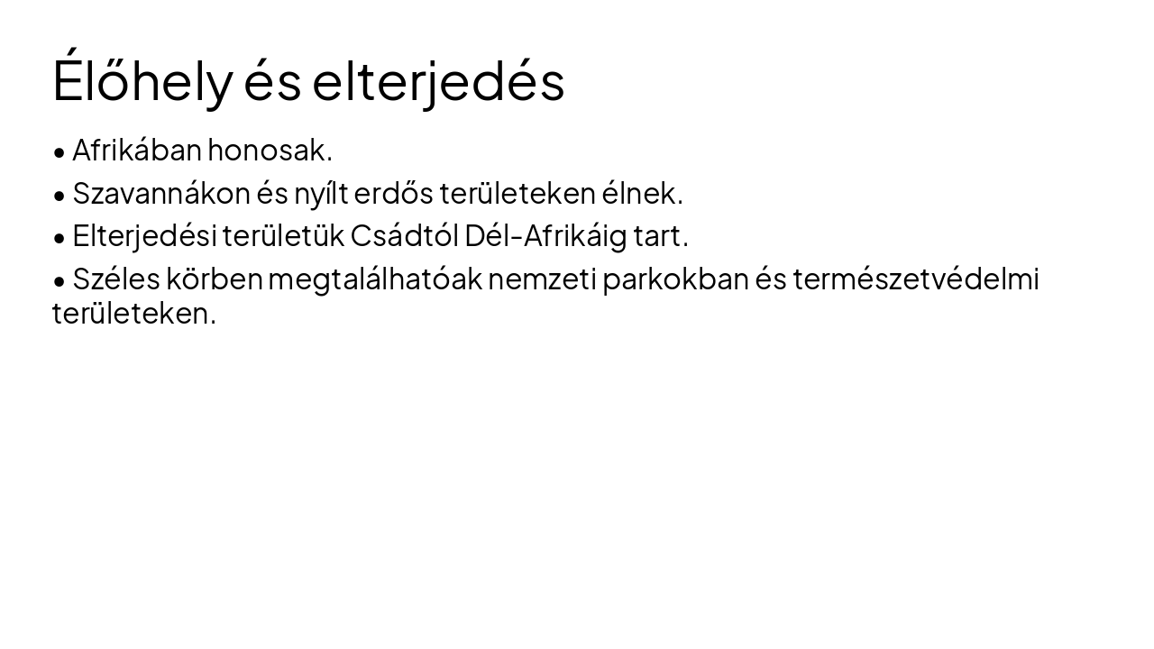 Slide 3 - Élőhely és elterjedés