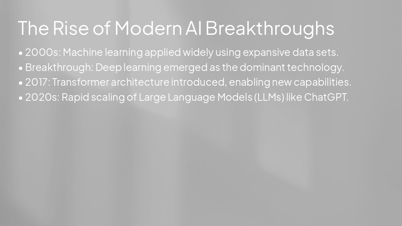 Slide 8 - The Rise of Modern AI Breakthroughs