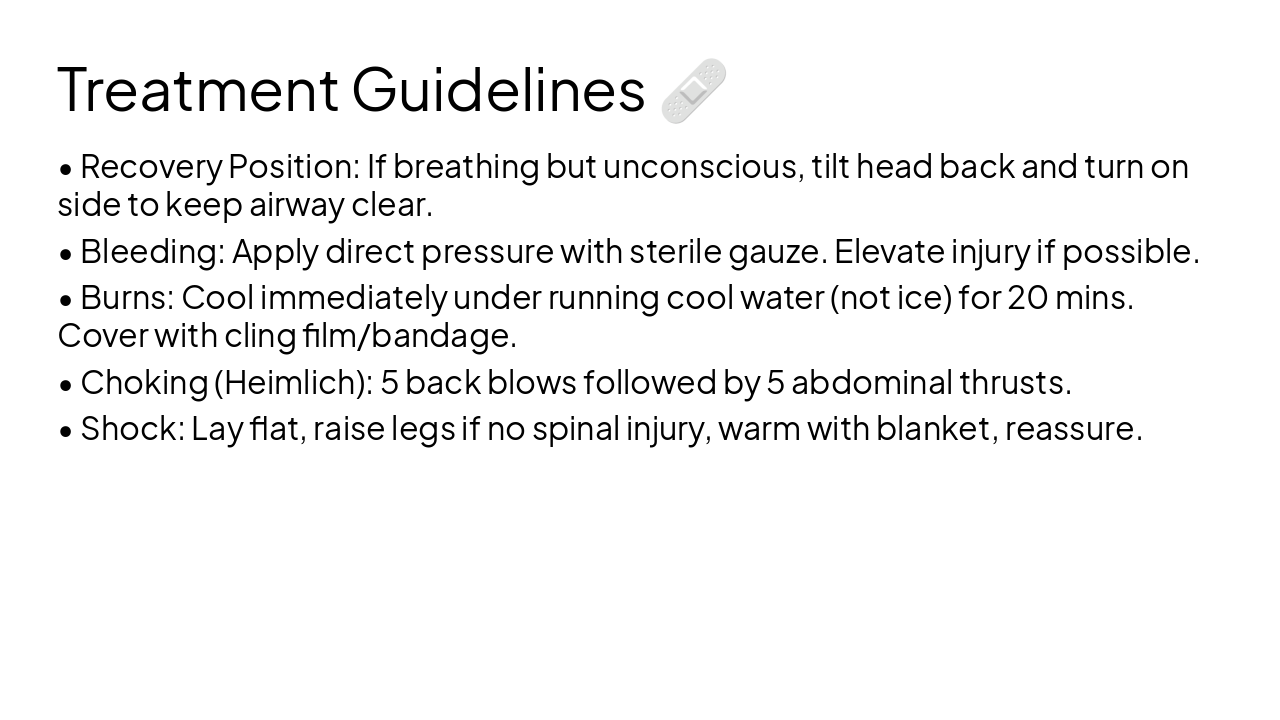Slide 13 - Treatment Guidelines š©¹