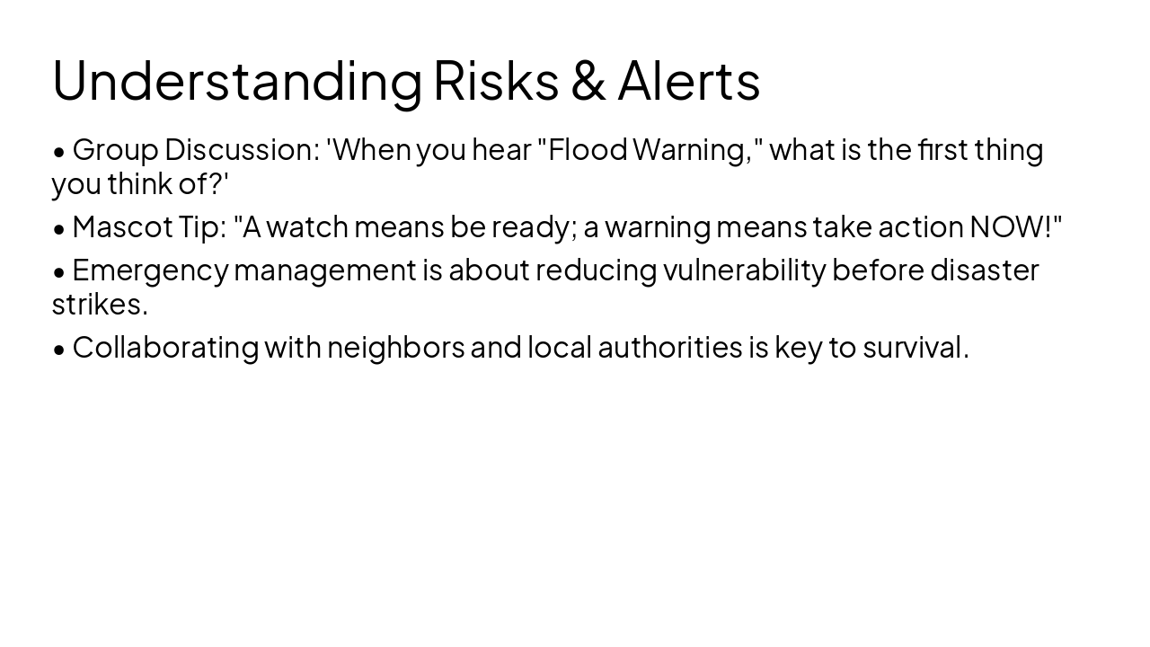 Slide 5 - Understanding Risks & Alerts