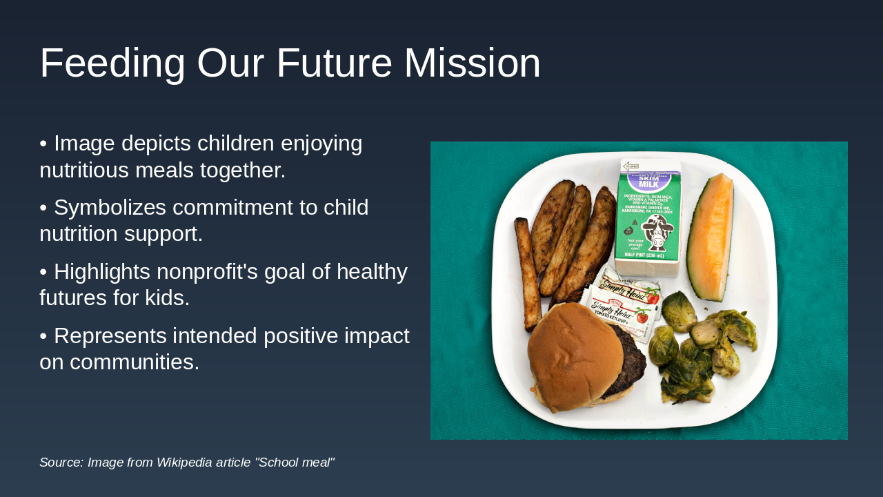 Slide 5 - Feeding Our Future Mission