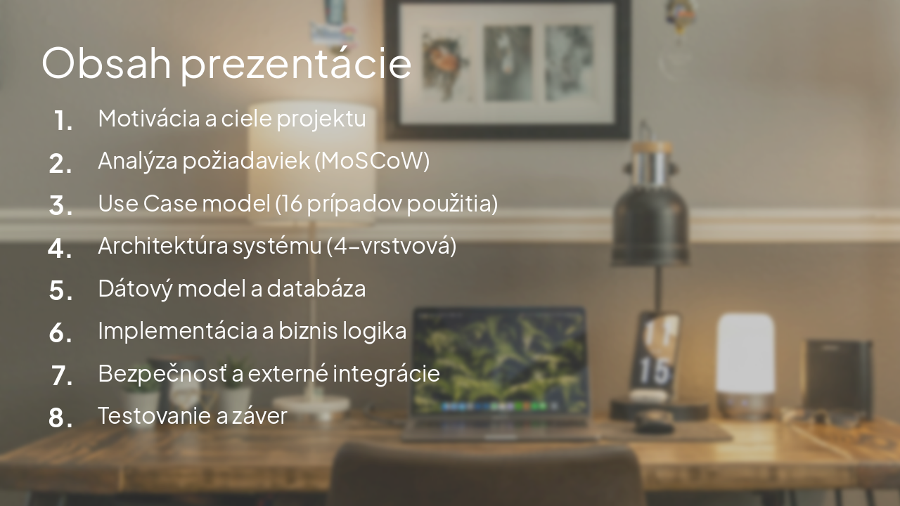 Slide 2 - Obsah prezentácie