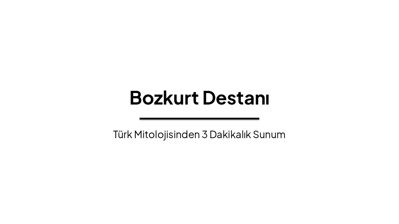 Bozkurt Destanı: Ergenekon Efsanesi Özeti