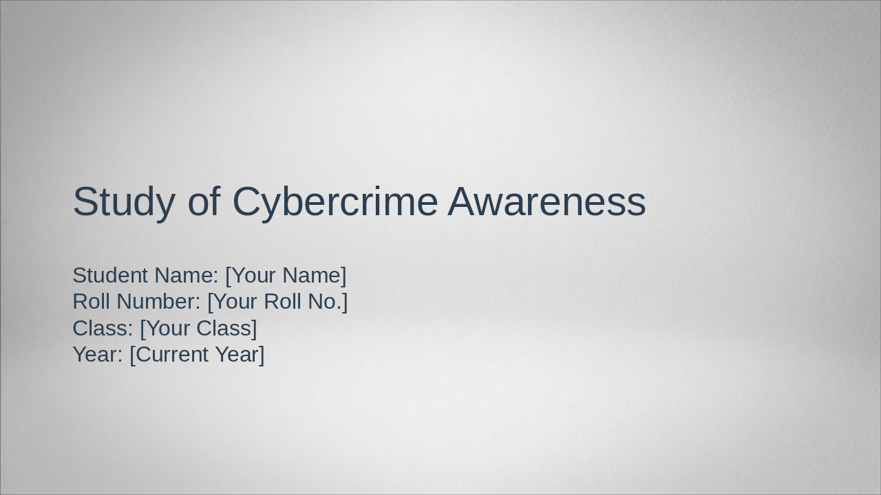 Understanding Cybercrime Awareness