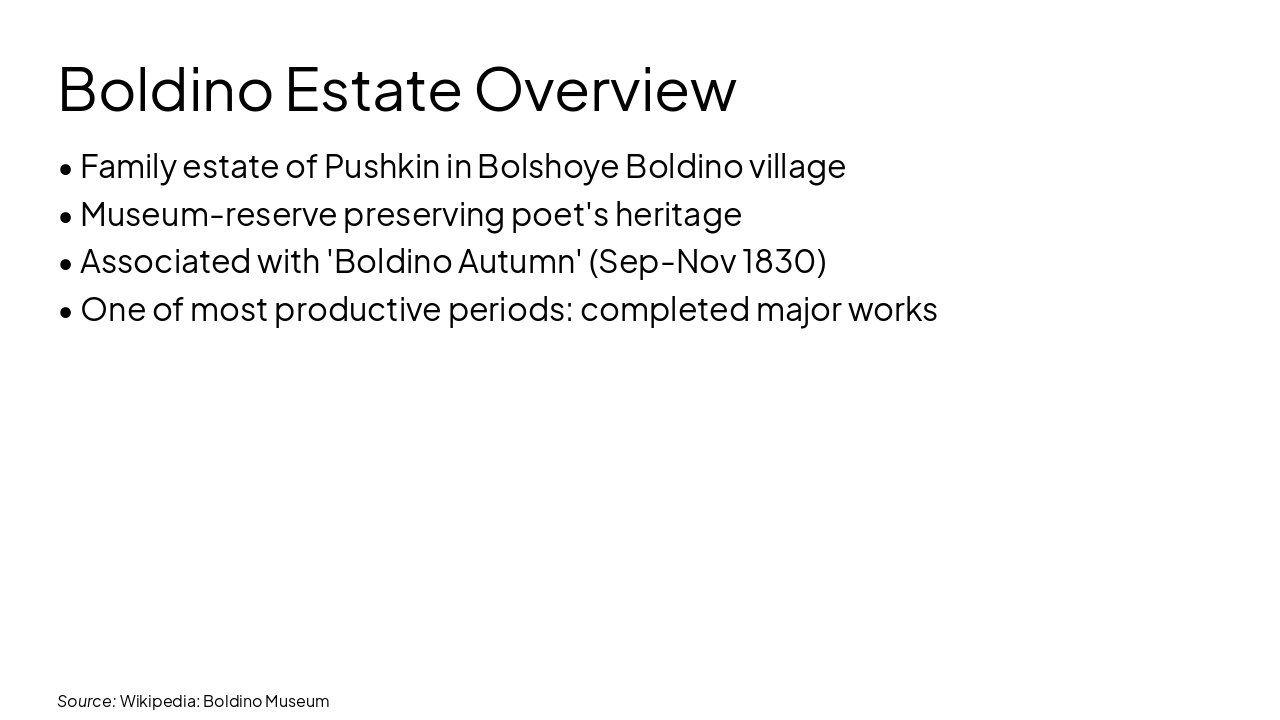 Slide 4 - Boldino Estate Overview