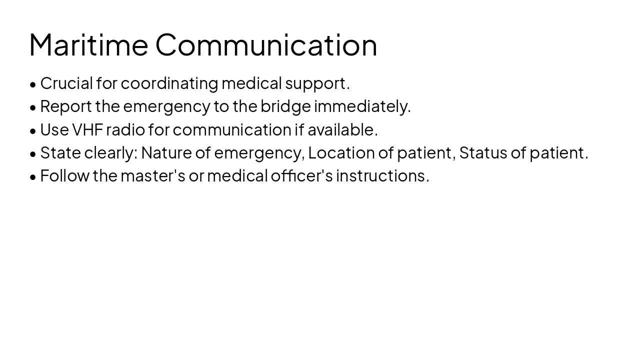 Slide 11 - Maritime Communication