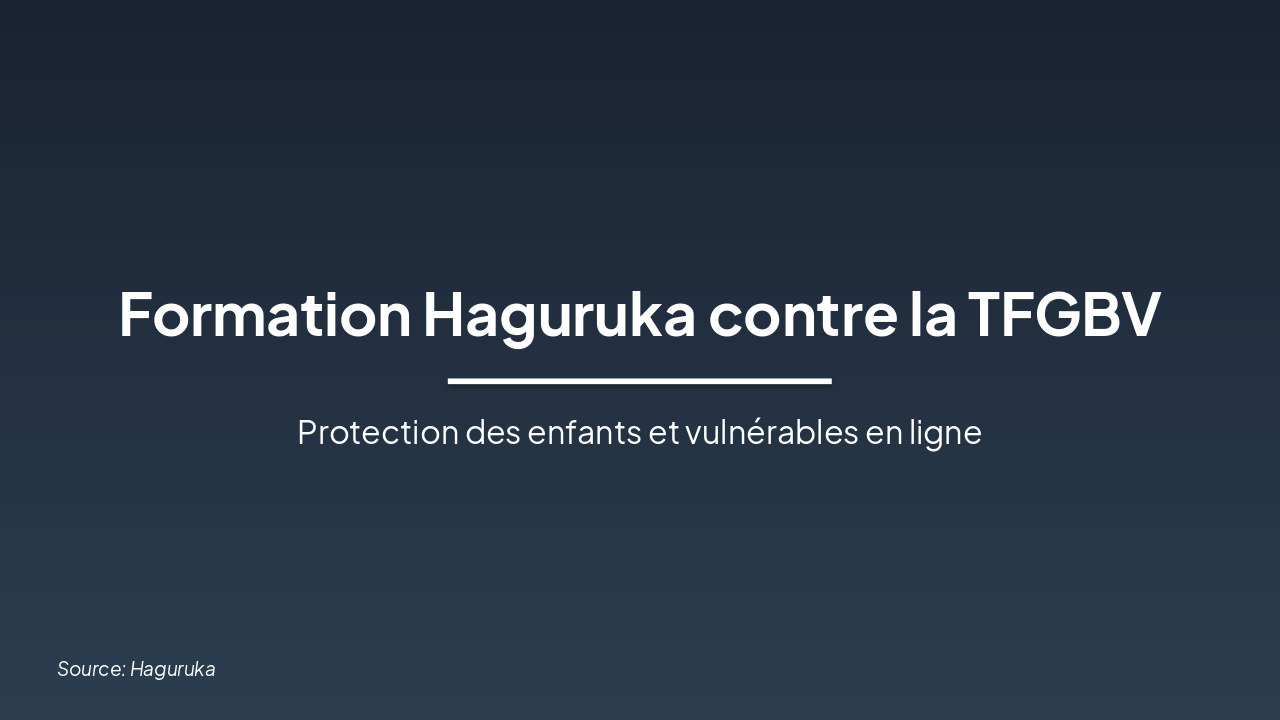 Haguruka's TFGBV Training for Media Protectors