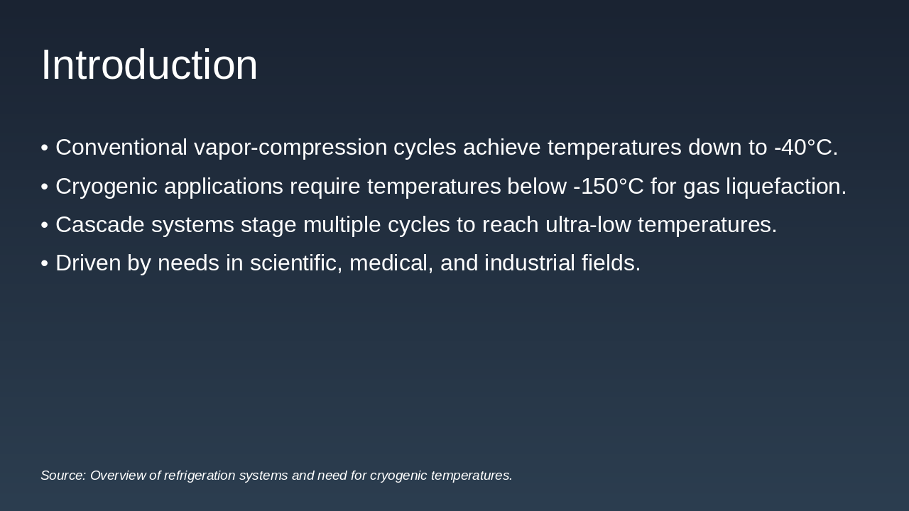 Cascade Systems for Cryogenic Cooling