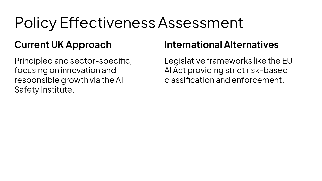 Slide 9 - Policy Effectiveness Assessment