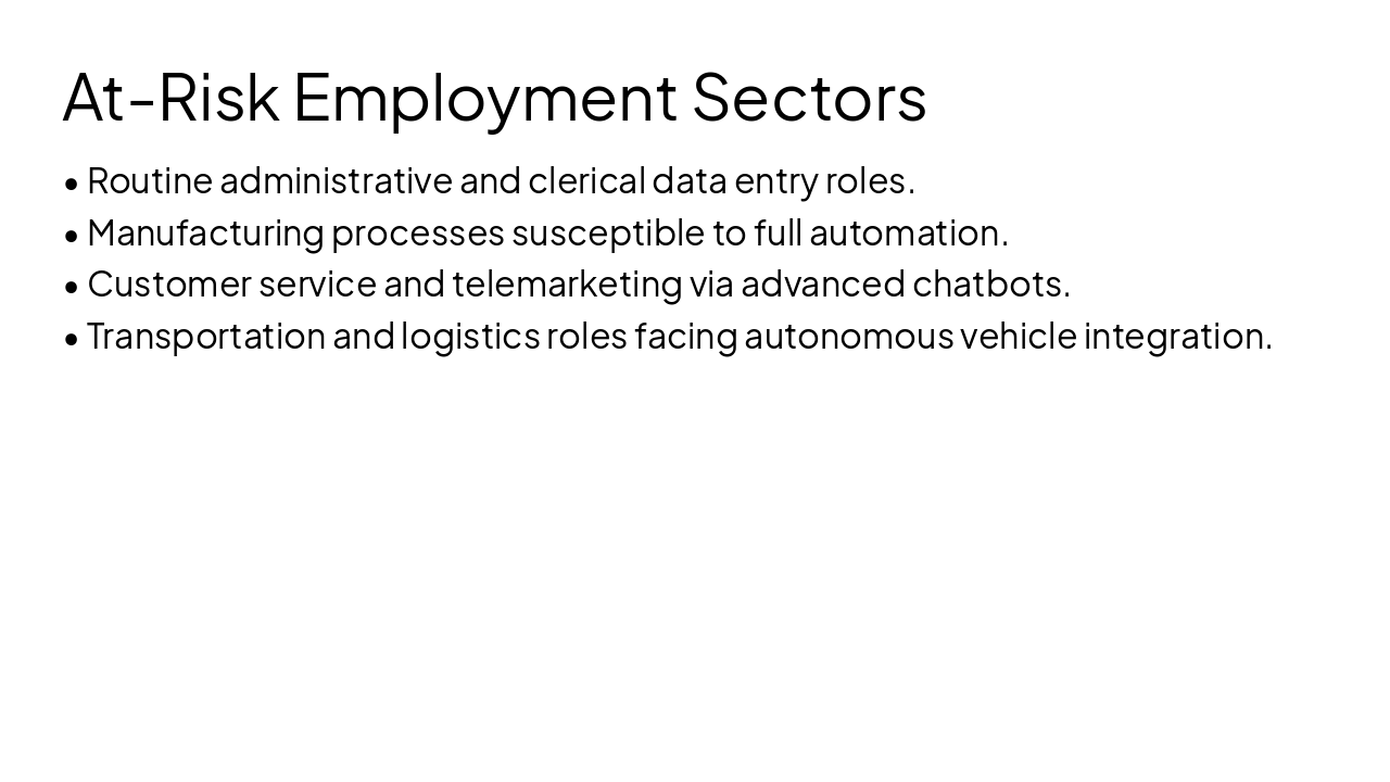 Slide 7 - At-Risk Employment Sectors