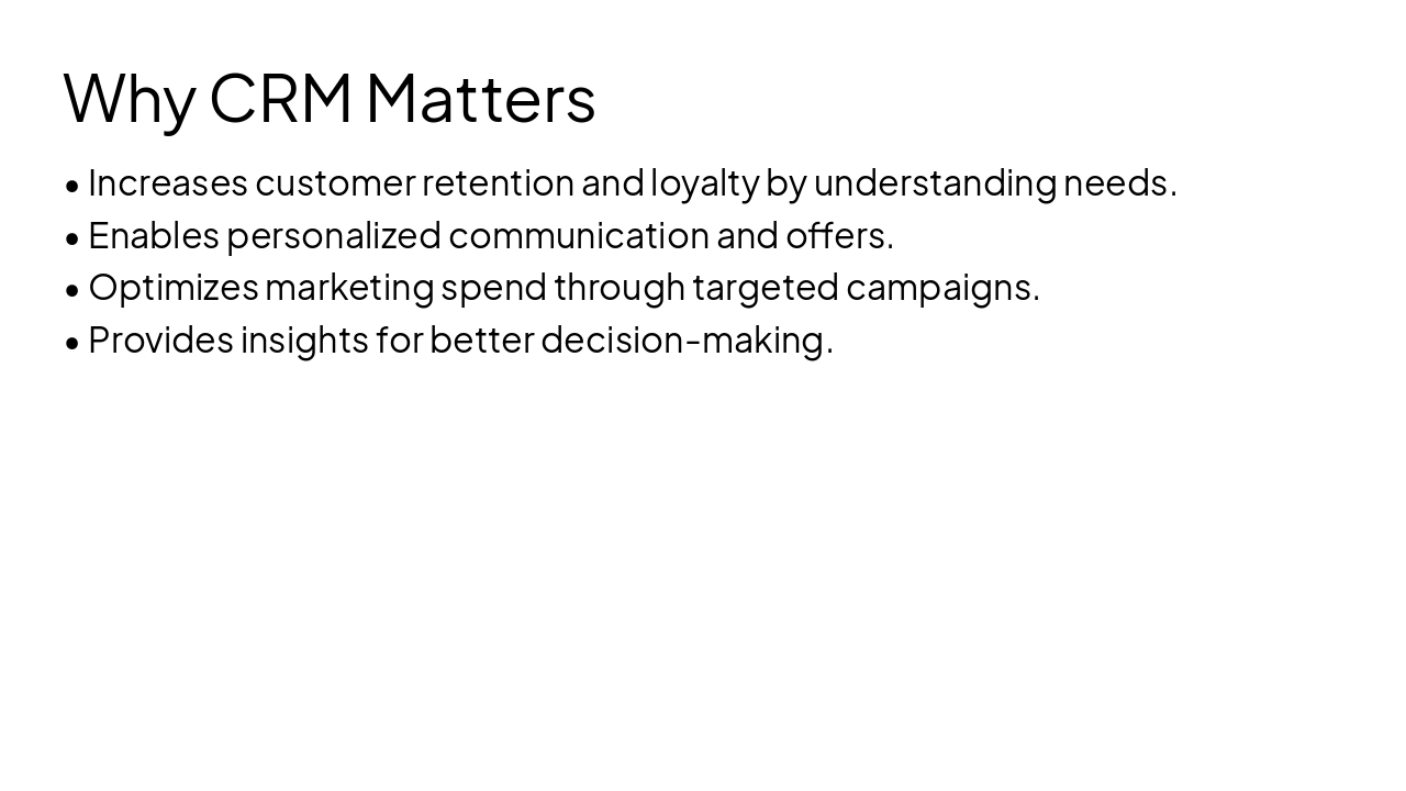 Slide 3 - Why CRM Matters