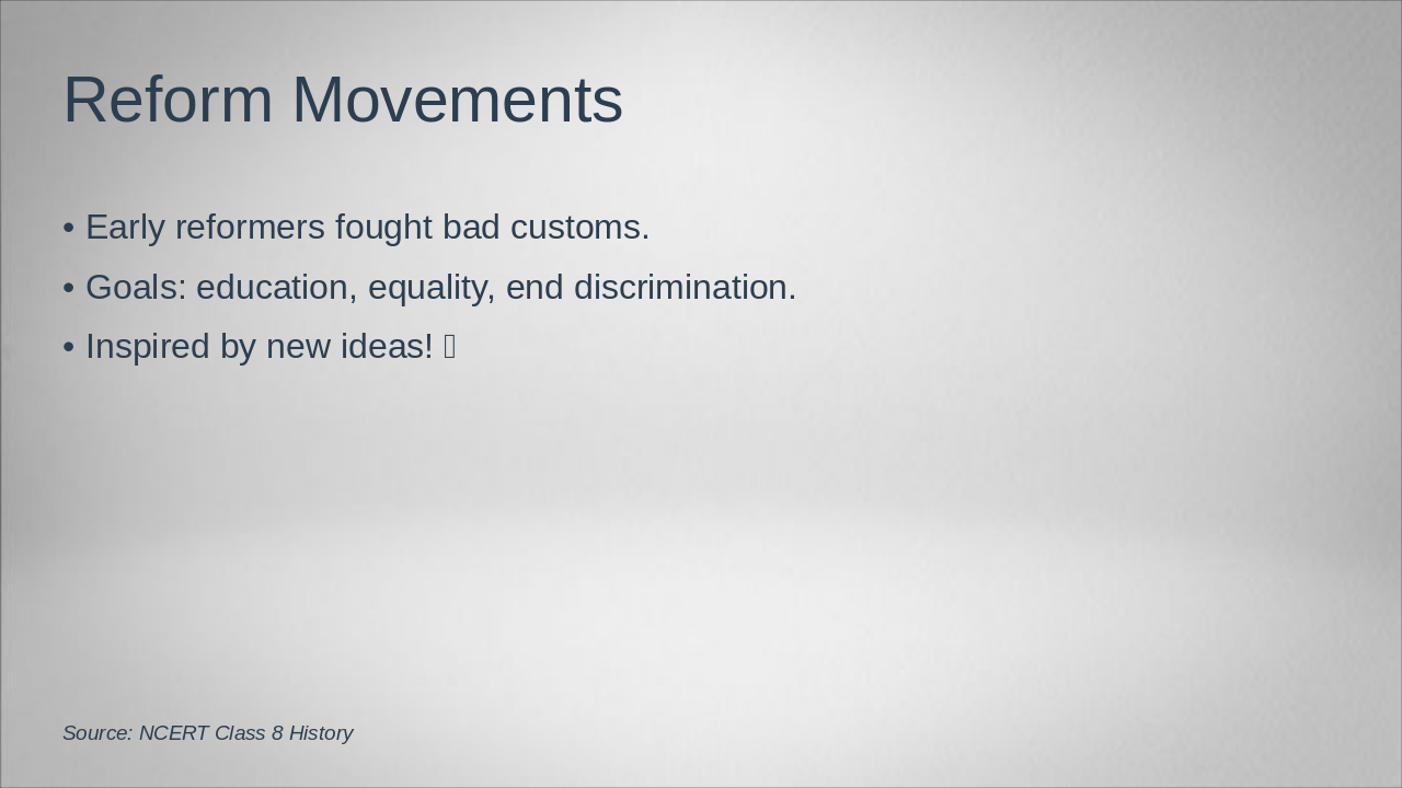 Slide 4 - Reform Movements