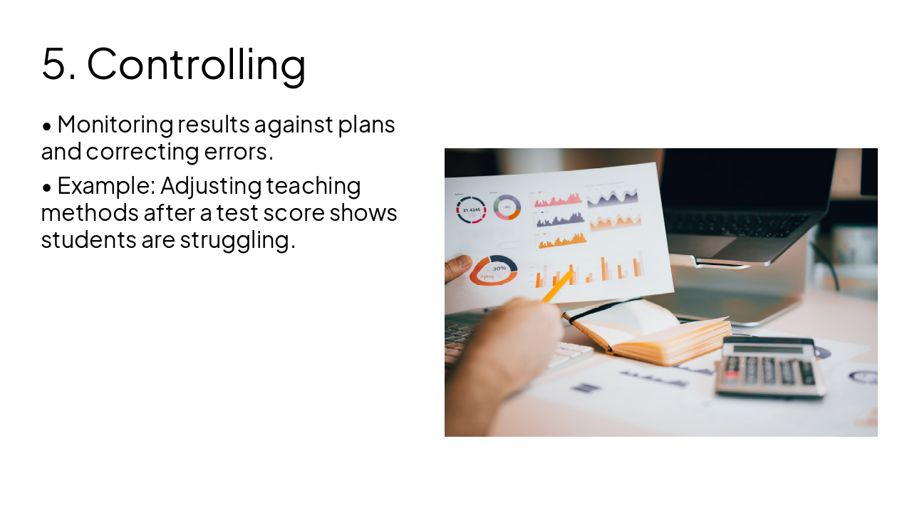 Slide 15 - 5. Controlling