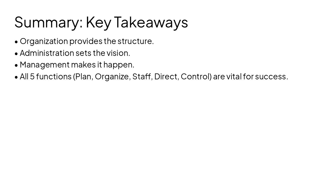 Slide 16 - Summary: Key Takeaways