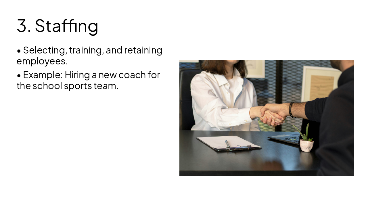 Slide 13 - 3. Staffing