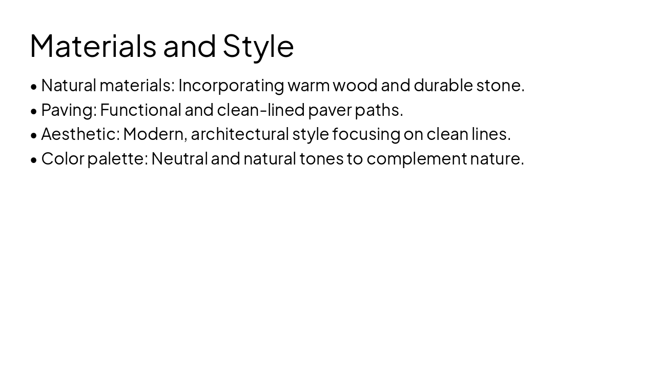 Slide 6 - Materials and Style