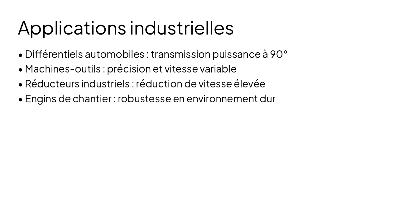 Slide 11 - Applications industrielles