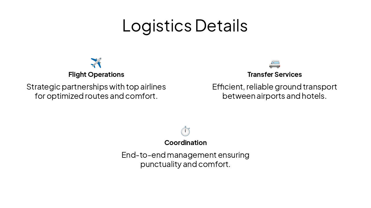 Slide 4 - Logistics Details