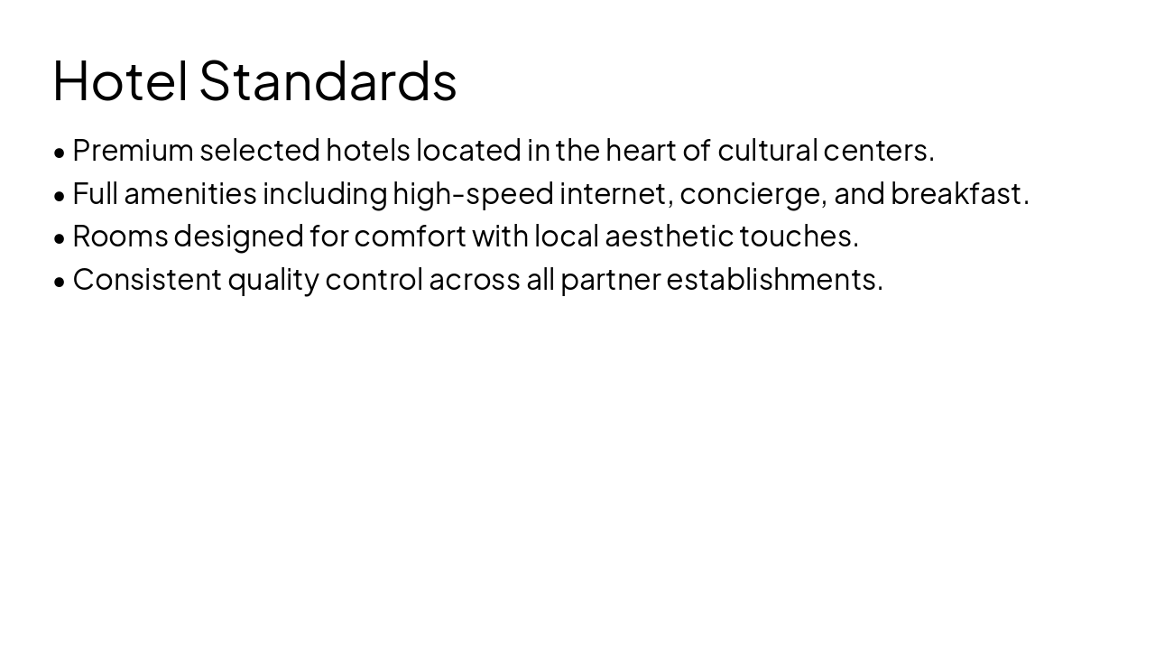 Slide 6 - Hotel Standards