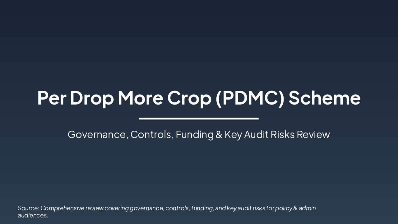 PDMC Scheme: Controls & Audit Essentials (38 chars)