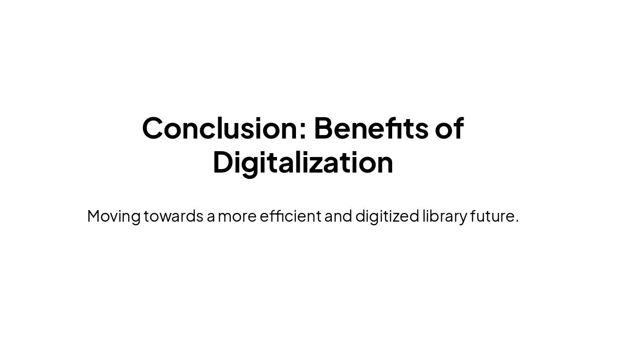 Slide 13 - Conclusion