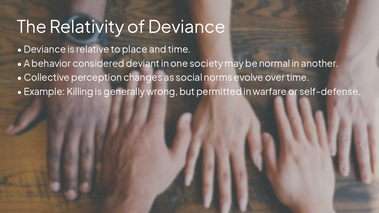 Slide 4 - The Relativity of Deviance
