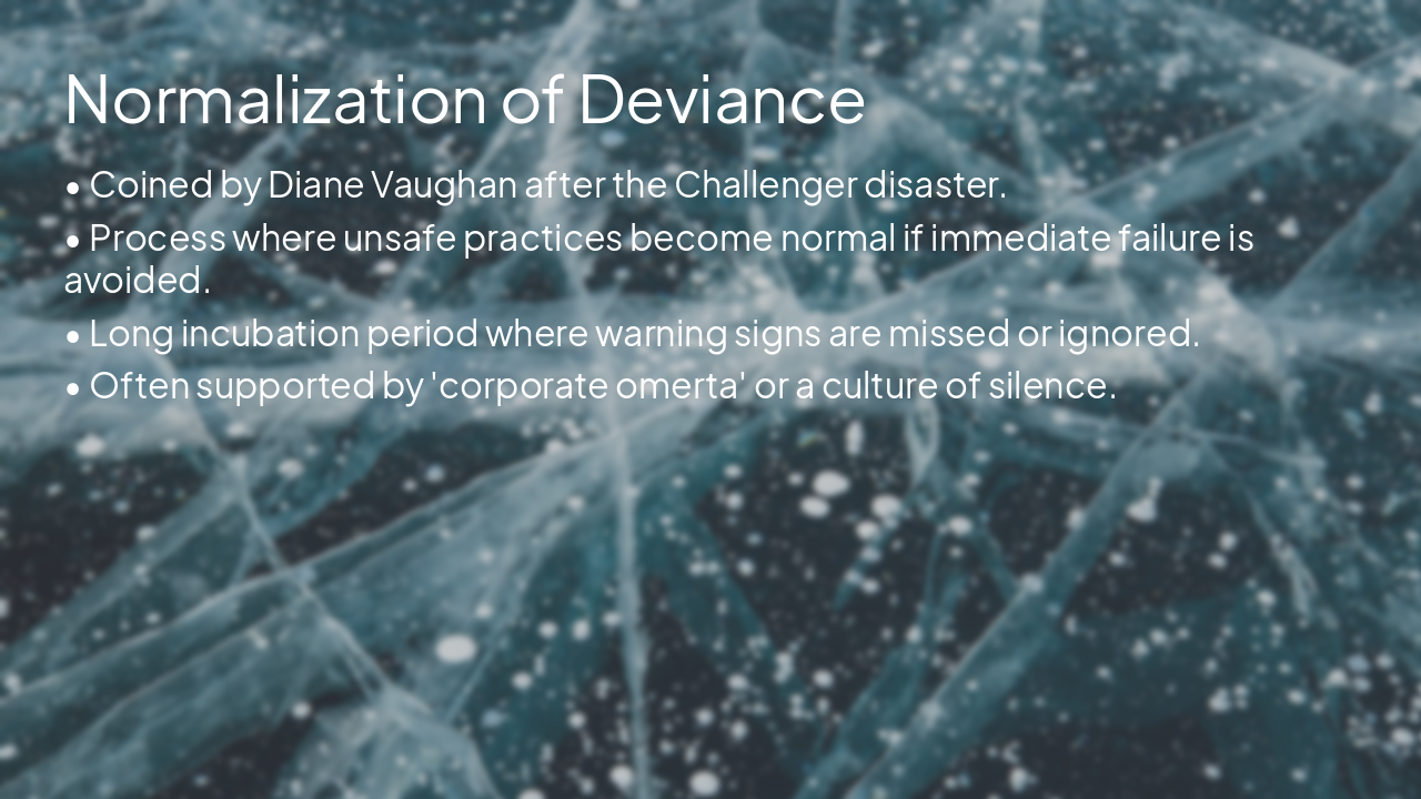 Slide 6 - Normalization of Deviance