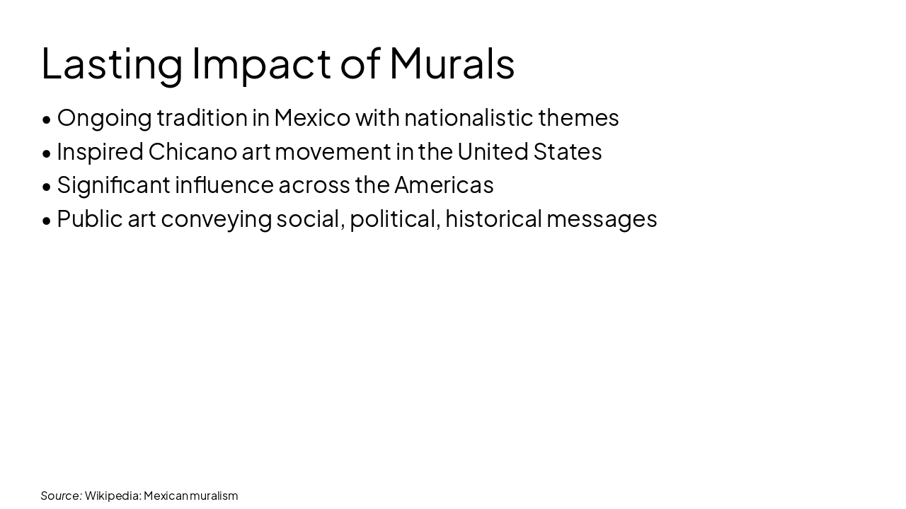 Slide 8 - Lasting Impact of Murals