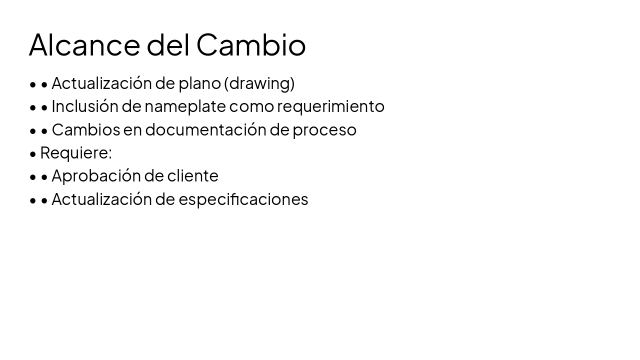 Slide 7 - Alcance del Cambio