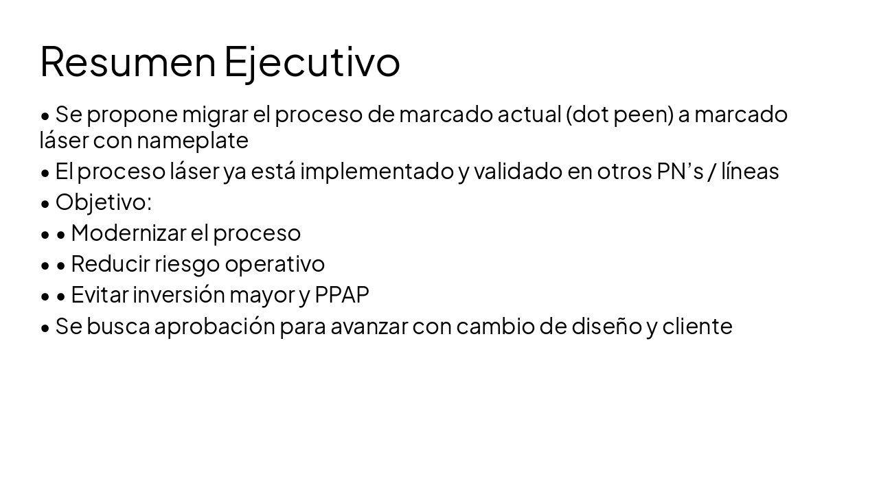 Slide 2 - Resumen Ejecutivo