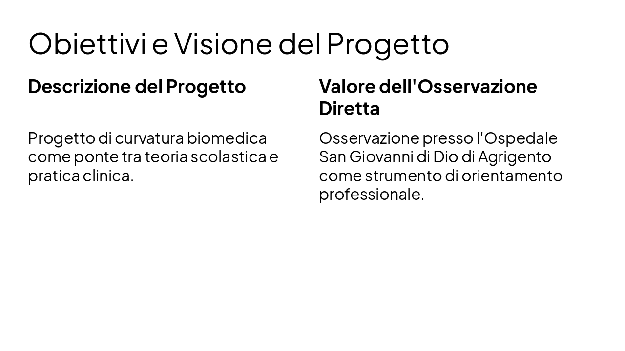 Slide 4 - Obiettivi del Progetto