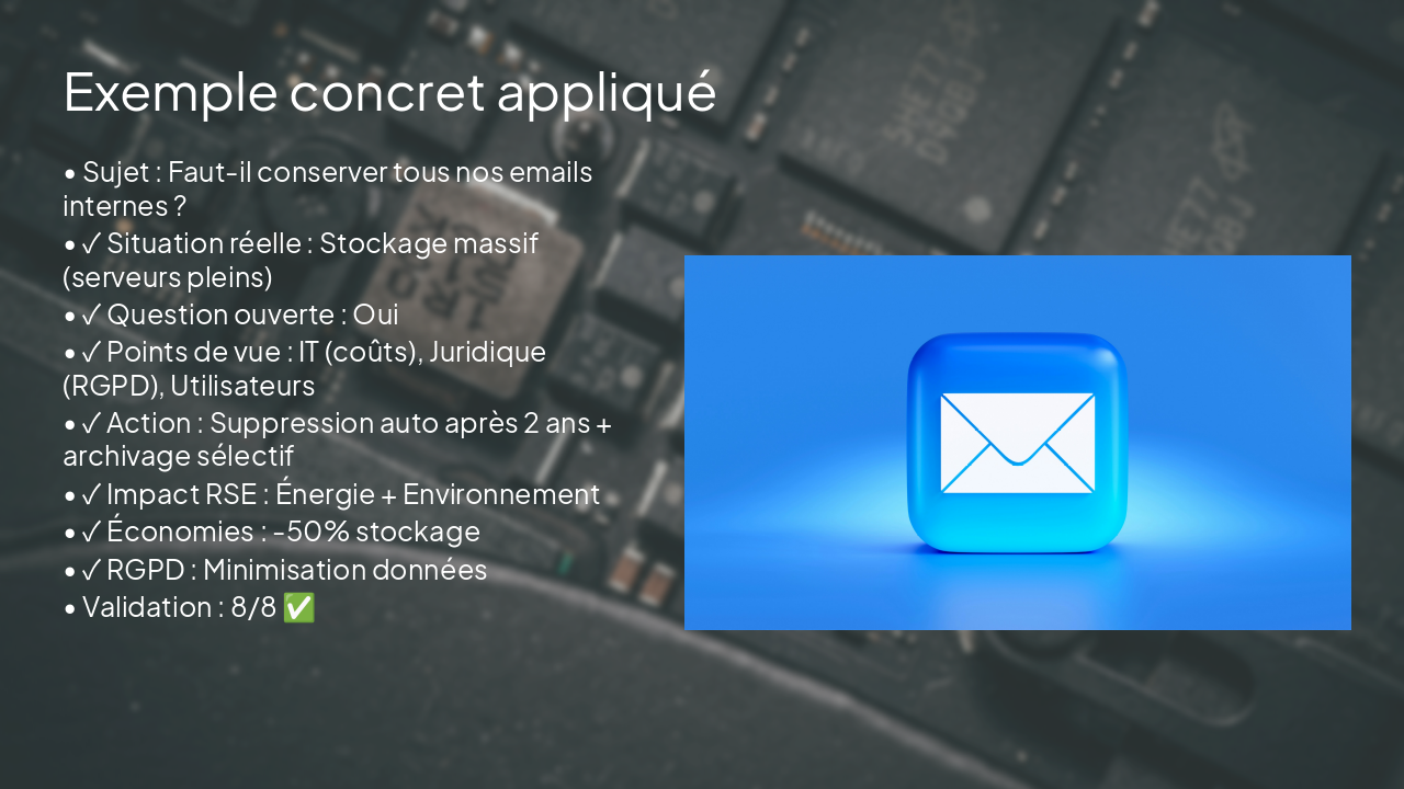 Slide 13 - Exemple concret appliqué