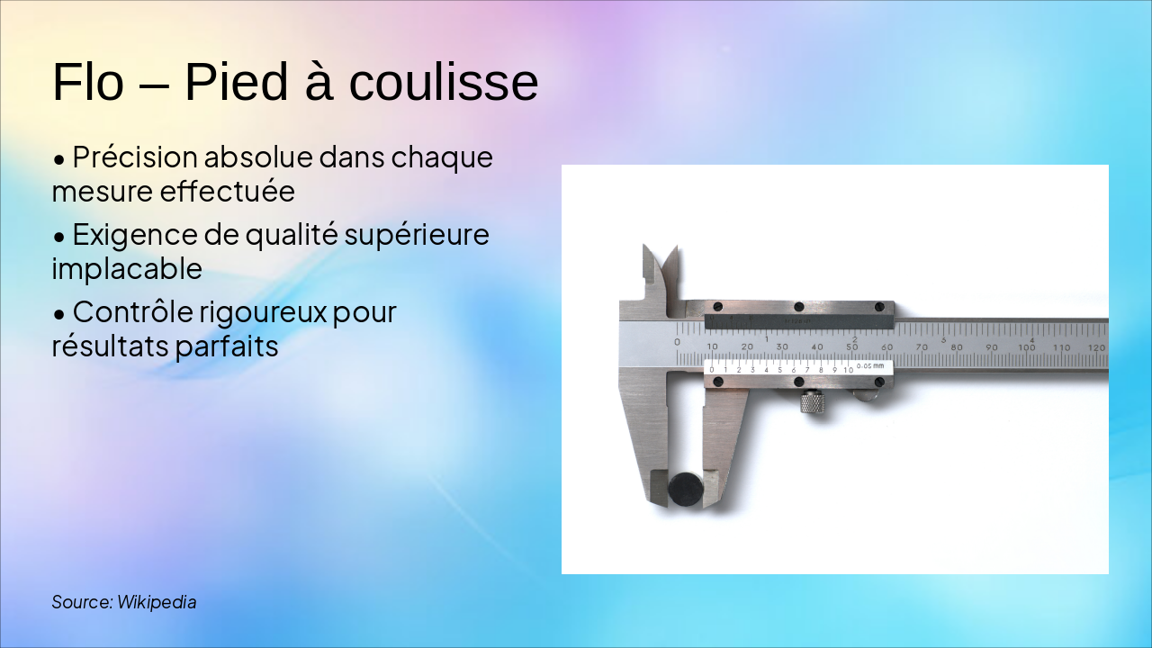 Slide 2 - Flo – Pied à coulisse