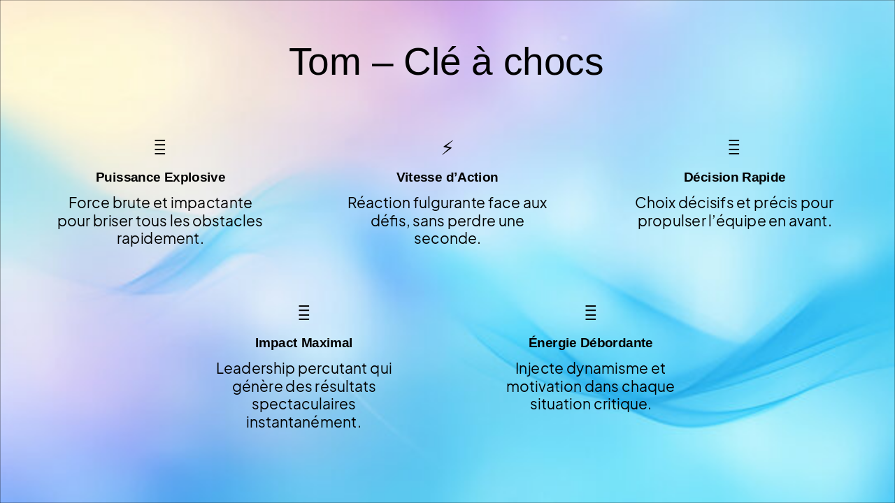 Slide 4 - Tom – Clé à chocs