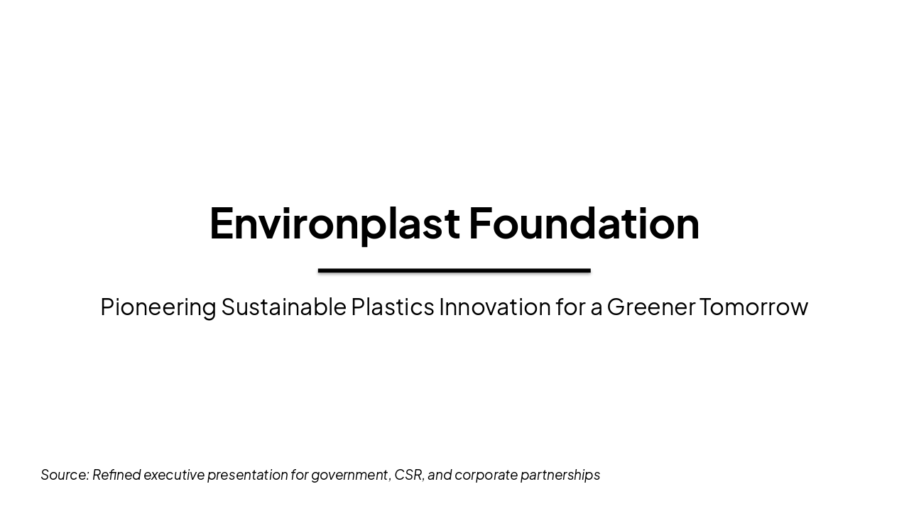 Environplast: Pioneering Plastic-Free Future