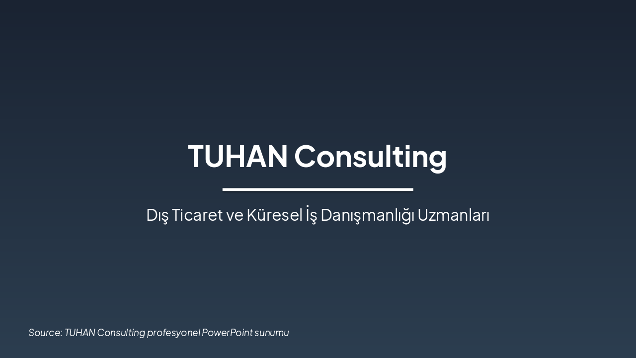 TUHAN Consulting Sunumu