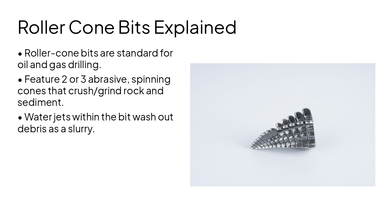 Slide 6 - Roller Cone Bits Explained