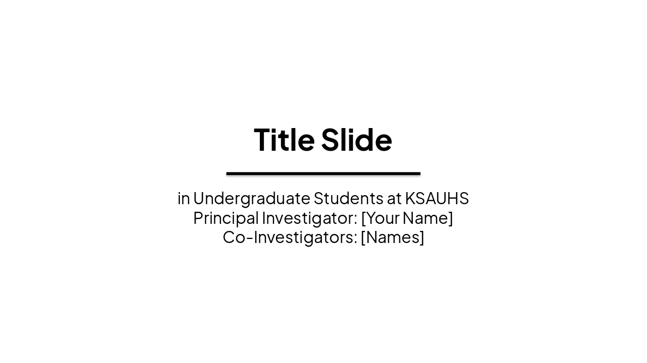 Sleep's Impact on KSAUHS Student Success (35 chars)