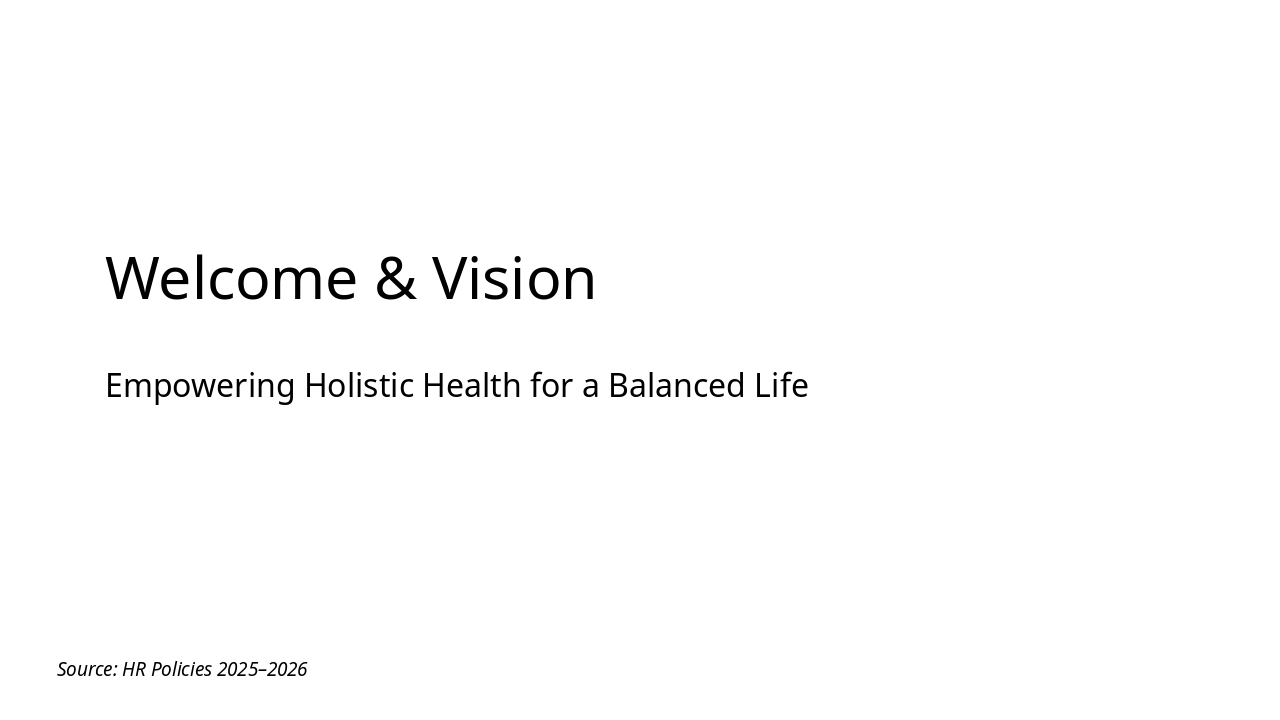 HR Policies 2025-2026 for Doctor Detox