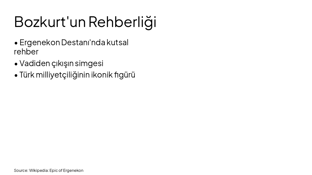 Slide 4 - Bozkurt'un Rehberliği