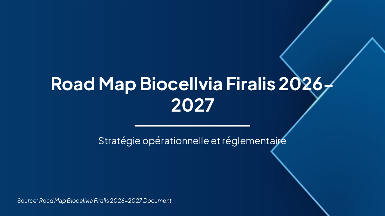 Biocellvia Firalis Roadmap 2026-2027