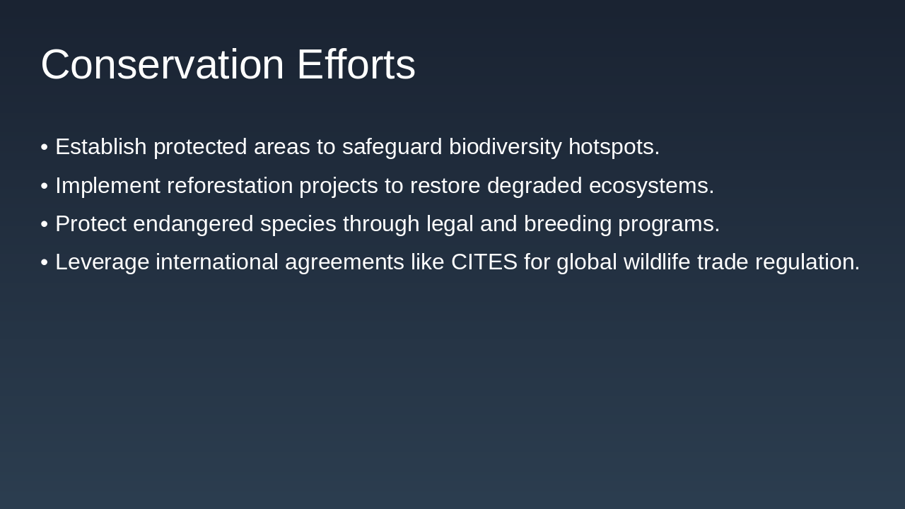 Slide 10 - Conservation Efforts