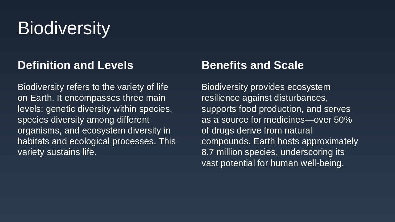 Slide 7 - Biodiversity