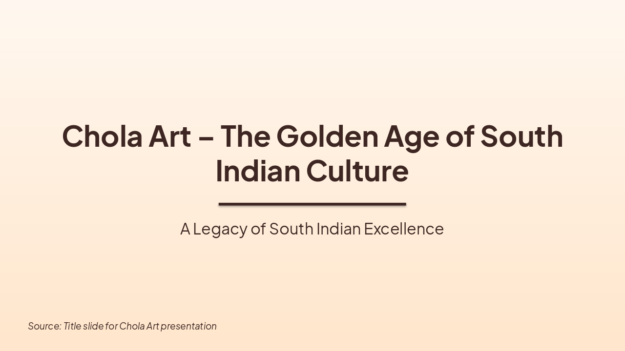 Chola Art: South India's Golden Age